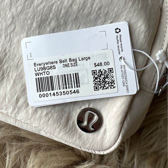 Lululemon | NWT Everywhere Belt Bag Large 2L White Opal New Tags Sold Out - Picture 6 of 15